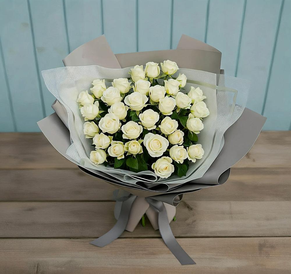 Букет Белоснежная нежность в Калаче-на-Дону