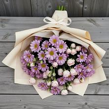 Букет цветов из:  Розы и Хризантемы в Калаче-на-Дону