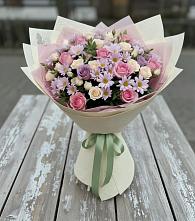 Букет цветов из:  Розы и Хризантемы в Калаче-на-Дону