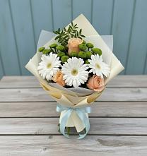 Букет цветов из:  Герберы, Розы и Хризантемы #REPLACE_PRED# Калаче-на-Дону