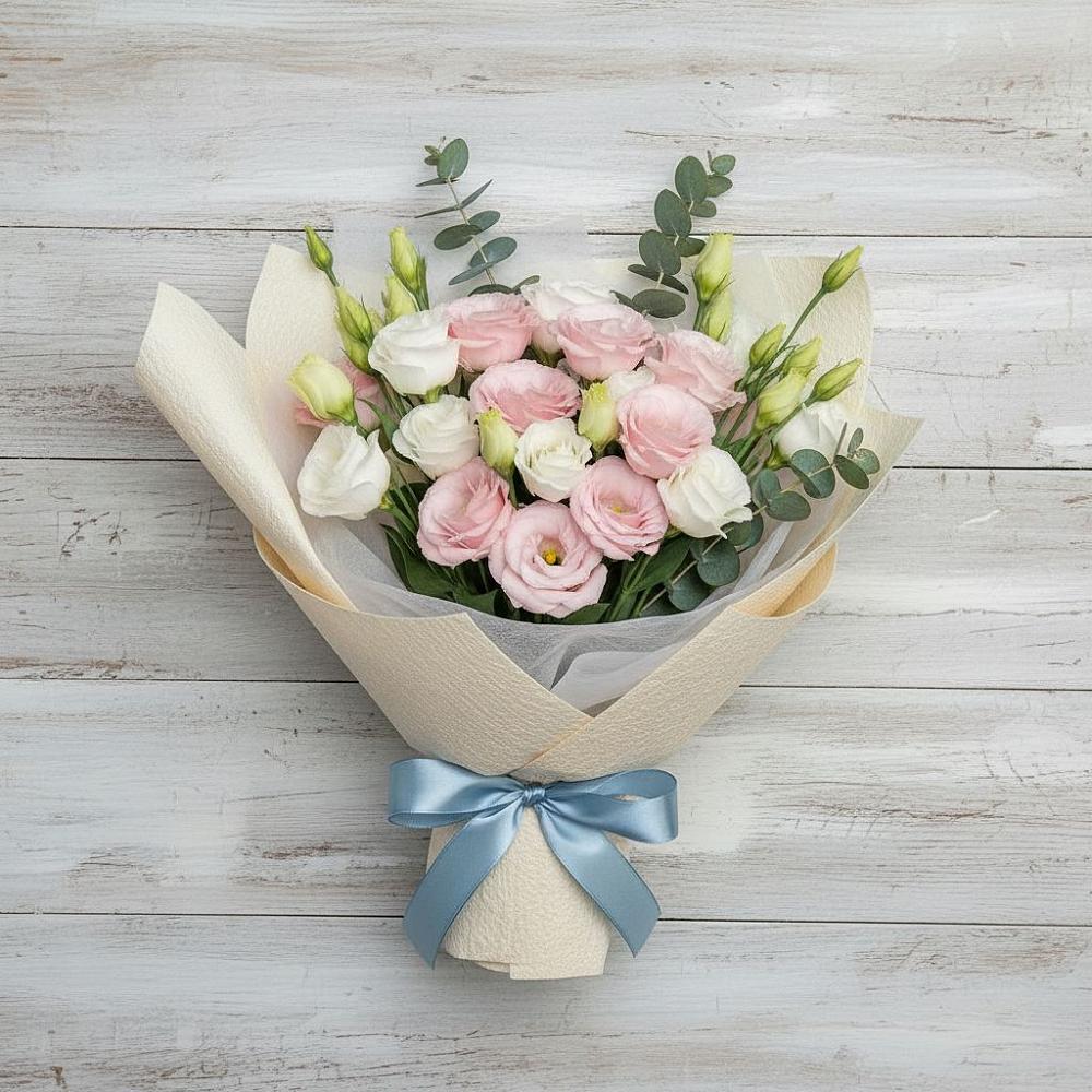 Букет цветов из: Лизиантусы в Калаче-на-Дону